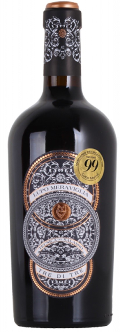 LUPO MERAVIGLIA "TRE DI TRE" BOTTER PUGLIA ITALIE 75CL 2022