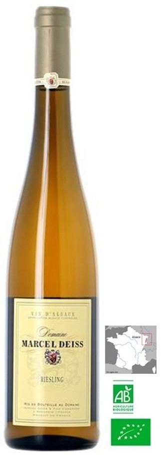 RIESLING MARCEL DEISS BIO 2021  ALSACE AOC  75CL