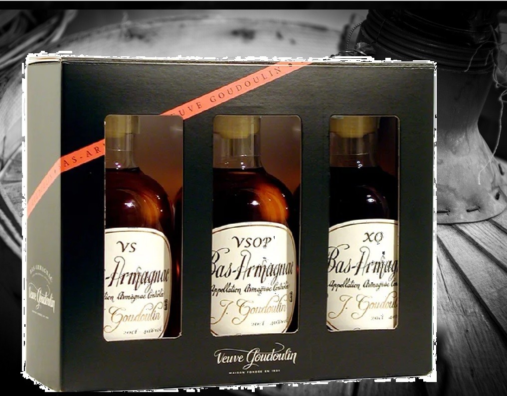 COFFRET DECOUVERTE BAS ARMAGNAC GOUDOULIN 3 X 20CL 40°