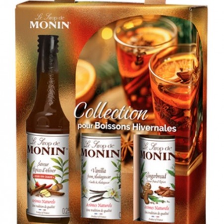 COFFRET BOISSONS HIVERNALES MONIN SIROPS 3X25CL