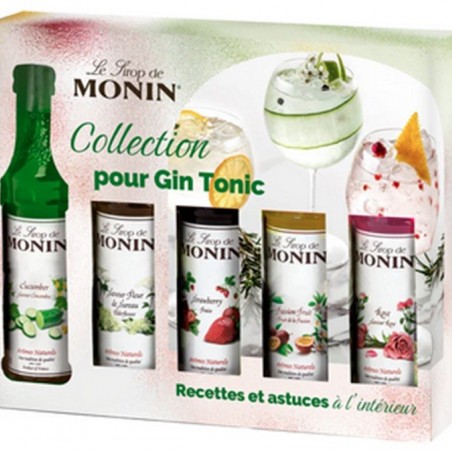 COFFRET GIN TONIC MONIN SIROPS 5X5CL