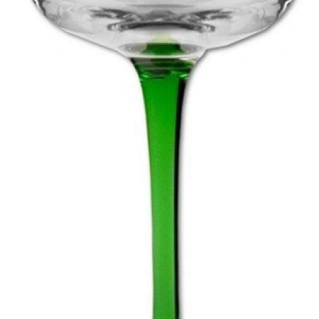 VERRE À VIN DU RHIN PIED VERT ALSACE   15.5 CL