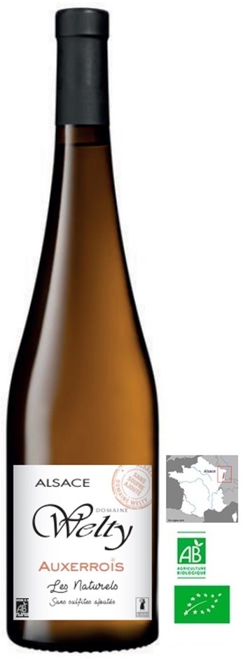 PINOT BLANC LES NATURELS 2019 WELTY BIO SANS SO2 75CL 