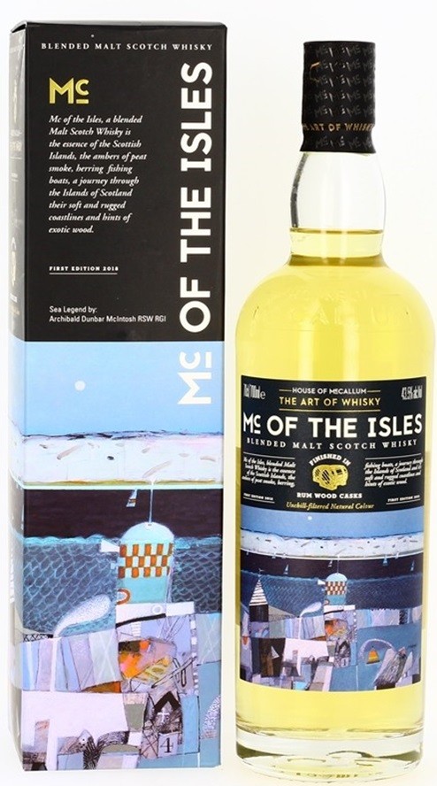 HOUSE OF MCCALLUM MC OF THE ISLES BLENDED WHISKY 70CL  43.5