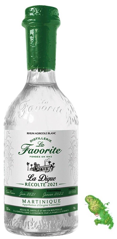 FAVORITE BLANC LA DIGUE 2021 RHUM  MARTINIQUE 70CL 52°