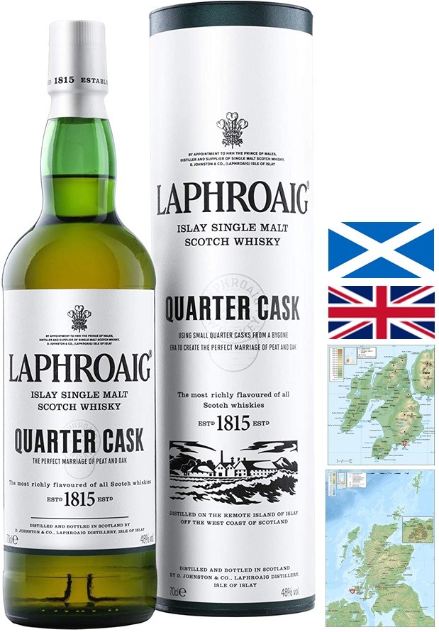 LAPHROAIG QUARTER CASK SINGLE MALT ISLAY WHISKY 70CL  48°