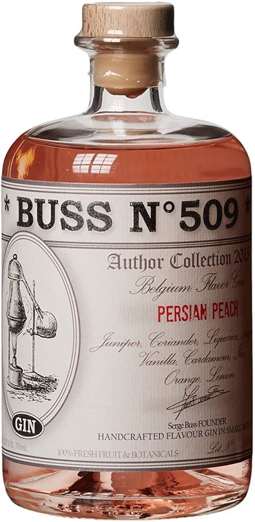 BUSS N°509 PERSIAN PEACH GIN BELGIQUE 70 CL 40°