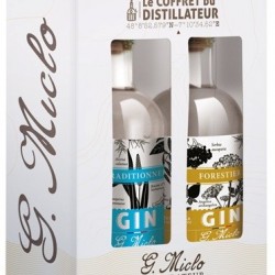 COFFRET GINS MICLO 2 X 20 CL ALSACE  41.5°