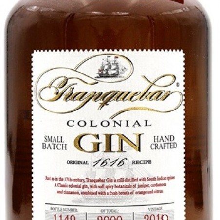 TRANQUEBAR COLONIAL GIN DANEMARK 70CL 45°