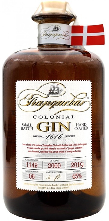 TRANQUEBAR COLONIAL GIN DANEMARK 70CL 45°