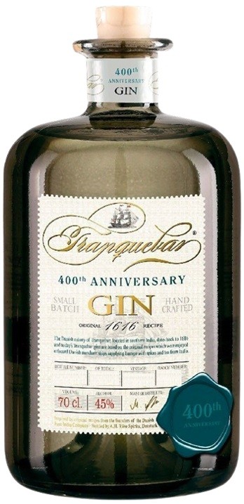 TRANQUEBAR 400TH ANNIVERSARY GIN DANEMARK 70CL 45°