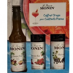 COFFRET COCKTAILS PISCINE MONIN 3X25 CL