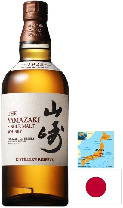 YAMAZAKI DISTILLER'S WHISKY SINGLE MALT JAPON 70  CL  43°