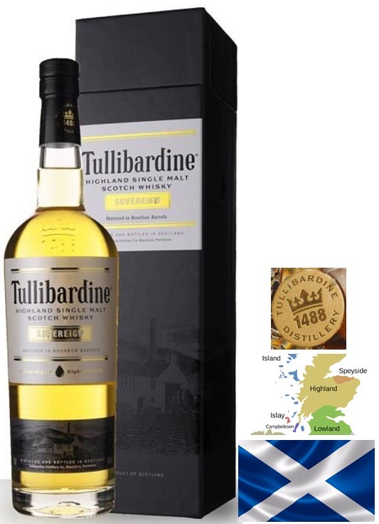 TULLIBARDINE SOVEREIGN  SINGLE MALT HIGHLANDS  70 CL 43° 