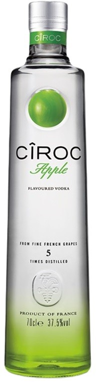 CIROC APPLE VODKA FRANCE  70 CL   37.50°