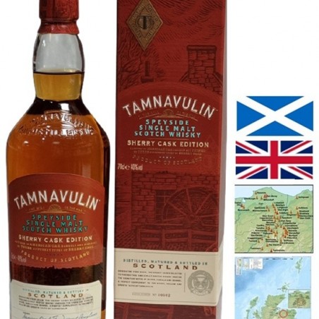 TAMNAVULIN SHERRY CASK EDITION SPEYSIDE WHISKY 70 CL  40°