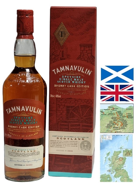 TAMNAVULIN SHERRY CASK EDITION SPEYSIDE WHISKY 70 CL  40°