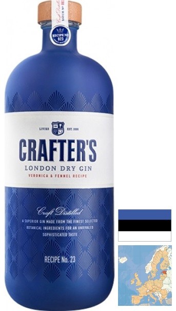 CRAFTER'S RECETTE N°23 "BLUE" GIN ESTONIE 70CL 43°