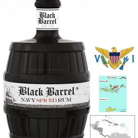 A.H RIISE BLACK BARREL NAVY SPICED SPIRIT 70CL ILES VIERGES