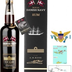 A. H. RIISE ROYAL DANISH NAVY RUM   70CL 40°ILES VIERGES