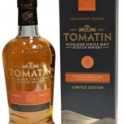 TOMATIN 8 ANS MOSCATEL HIGHLAND SINGLE MALT  70 CL 43°