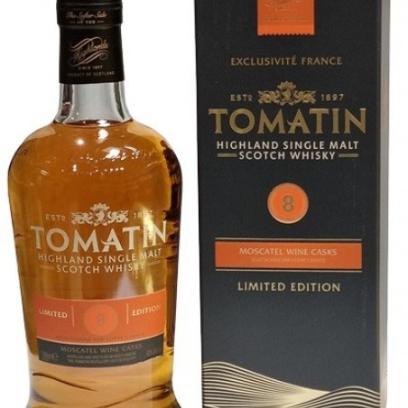 TOMATIN 8 ANS MOSCATEL HIGHLAND SINGLE MALT  70 CL 43°