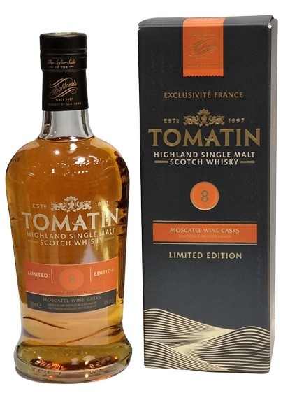 TOMATIN 8 ANS MOSCATEL HIGHLAND SINGLE MALT  70 CL 43°