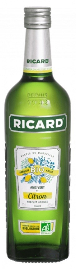 RICARD FRUITE BIO CITRON  70 CL 45°