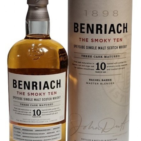 BENRIACH SMOKY 10 ANS SINGLE MALT SPEYSIDE 70 CL 46°