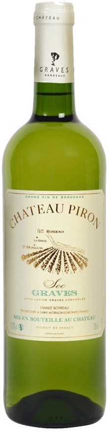 PIRON BLANC 2016  GRAVES AOC 75  CL