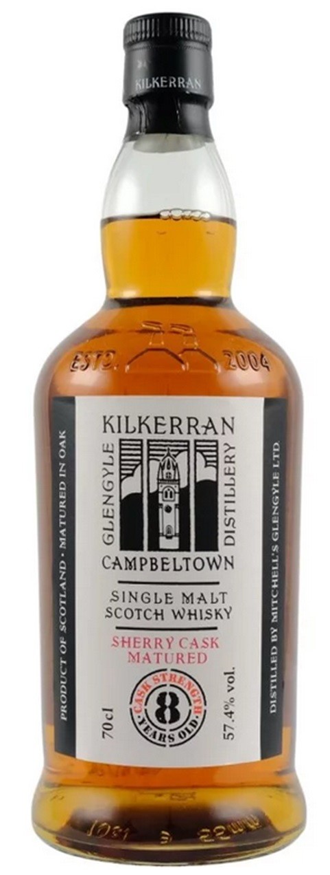 KILKERRAN 8 ANS SHERRY CASK CAMPBELTOWN 70CL 57°4