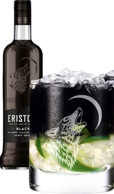 ERISTOFF BLACK LIQUEUR DE VODKA 70 CL  18°