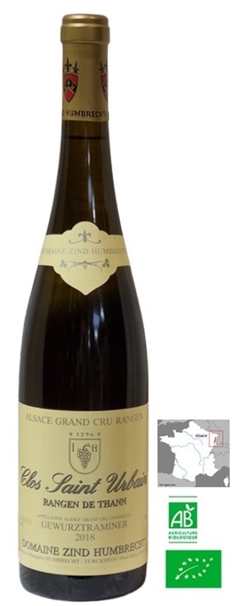 GEWURZTRAMINER RANGEN G CRU BIO 2018 ZIND HUMBRECHT AOC 75CL