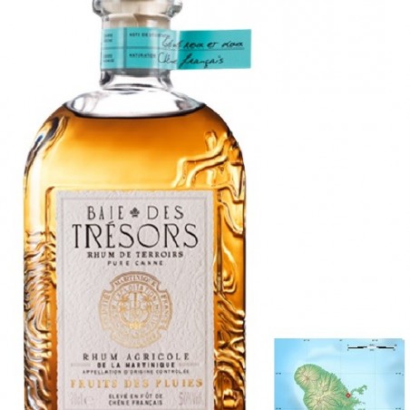 BAIE DES TRESORS FRUITS DES PLUIES RHUM MARTINIQUE 70CL 50°