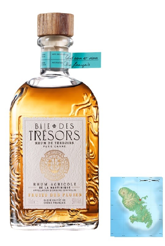 BAIE DES TRESORS FRUITS DES PLUIES RHUM MARTINIQUE 70CL 50°