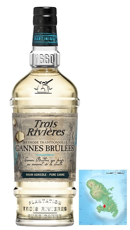 TROIS RIVIERES CANNE BRULEE RHUM MARTINIQUE 70 CL 43°