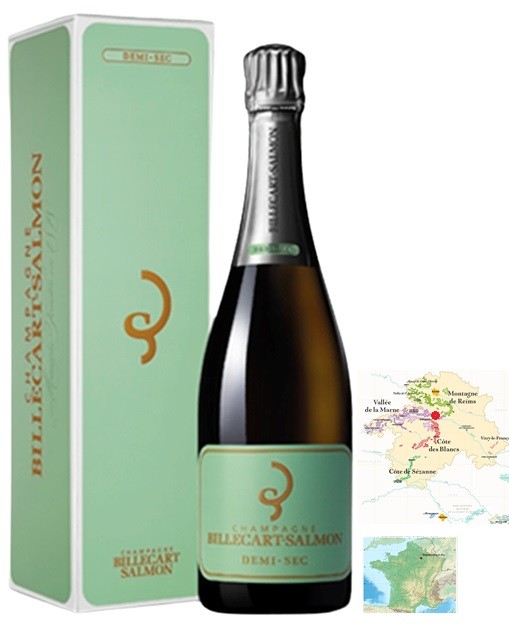 BILLECART SALMON  CHAMPAGNE DEMI-SEC AOP 75CL