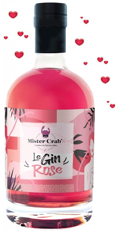 GIN ROSE MISTER CRAB'S OLD TOM GIN FRANCE 70 CL 37,50°
