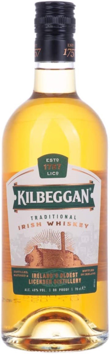 KILBEGGAN TRADITIONAL IRISH WHISKEY IRLANDE 70 CL  40°