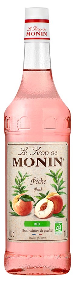 PECHE BIO MONIN SIROP 100  CL