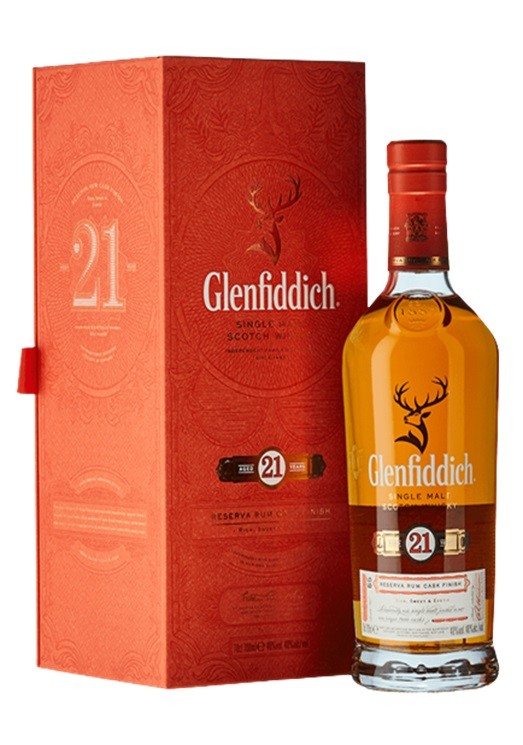 GLENFIDDICH 21 ANS SINGLE MALT WHISKY SPEYSIDE    70 CL 40°