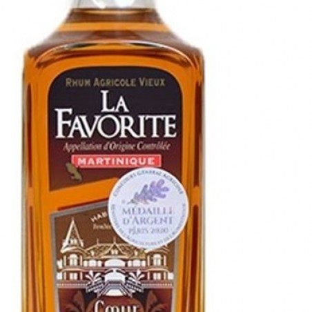 LA FAVORITE COEUR DE RHUM  4 ANS RHUM MARTINIQUE 70 CL 40°