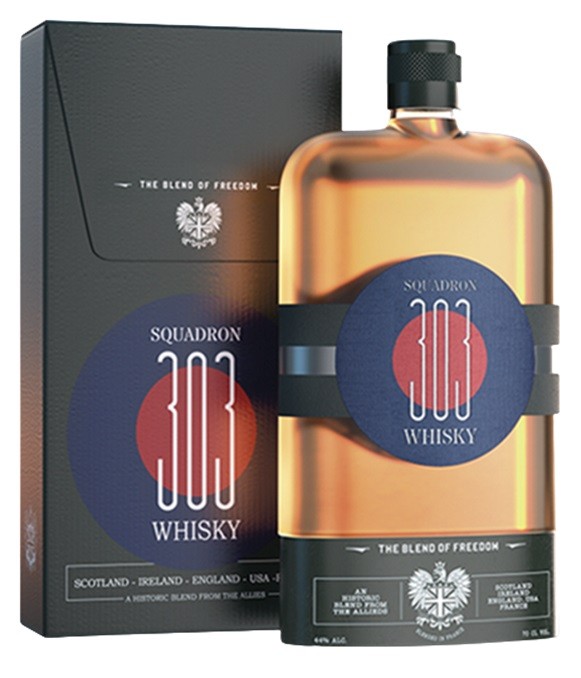 SQUADRON 303 « BLEND OF FREEDOM »WHISKY ANGLETERRE 70CL 44°