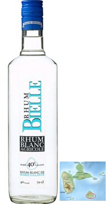 BIELLE BLANC RHUM MARIE GALANTE GUADELOUPE 70 CL   40°