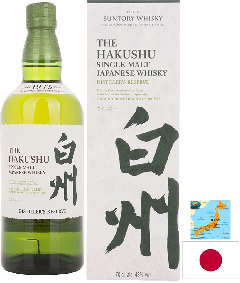 HAKUSHU DISTILLER RESERVE SINGLE MALT WHISKY JAPON 70CL 43°