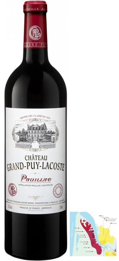 GRAND PUY LACOSTE 2012 PAUILLAC 5°CRU CLASSÉ  AOC 75CL