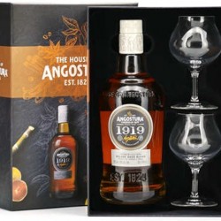 ANGOSTURA 1919 COFFRET 2 VERRES 8 ANS RHUM TRINIDAD 70CL 40°