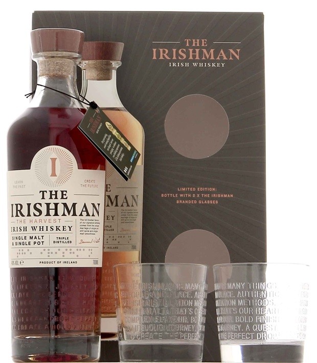 IRISHMAN THE HARVEST COF 2 VERRES 70 CL 40° | Achat whisky en ligne