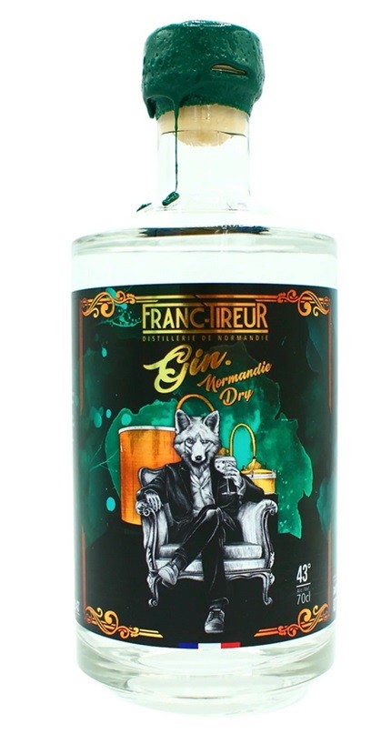 GIN NORMANDIE DRY (RENARD) FRANC-TIREUR FRANCE 70 CL 43°