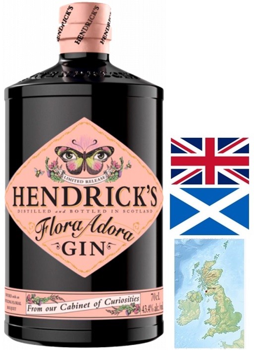 HENDRICK'S FLORA ADORA  GIN ECOSSE 70 C L 43.4°